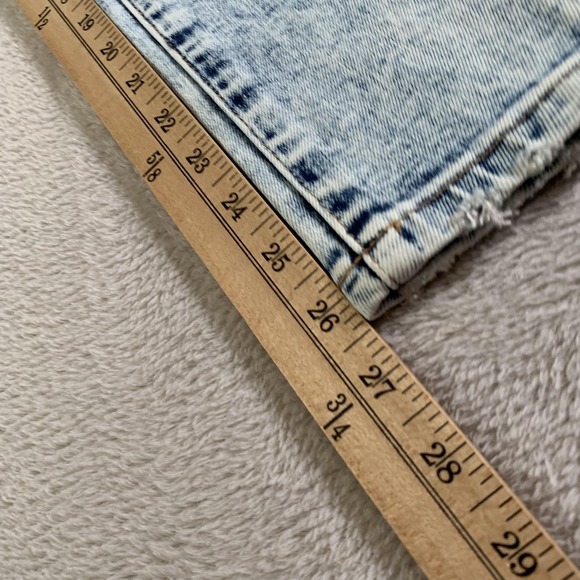 VERVET Jeans Womens 24 Light Acid Wash Mid Rise Skinny Stretch Distressed V2806 - Picture 7 of 14